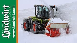 Claas Xerion im Winterdienst [upl. by Amador]