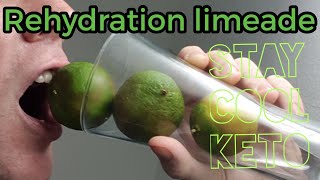 Keto Electrolytes Rehydration Isotonic Limeade Sport Drink LCHF [upl. by Kessel]