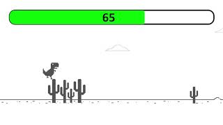 Chrome Dino Game 100 Score [upl. by Araj]