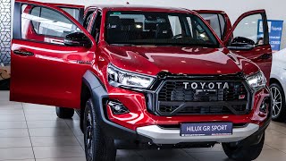 2025 Red Toyota Hilux GR Sport  in depth Walkaround 4K [upl. by Ecinev]