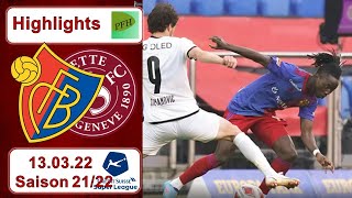 Highlights FC Basel vs Servette  Genf FC 130322 [upl. by Angela]