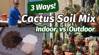 My Cactus Soil Mix and a Growers Soil Mix succulentsoil Brent Wigand [upl. by Canotas]