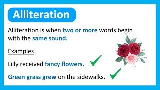 What is ALLITERATION  Learn with Examples [upl. by Irtimd]