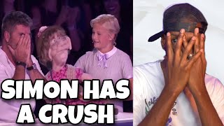 Darci Lynne Her Naughty OldLady Puppet Edna Makes Simon Cowell BLUSH AGT  Reaction [upl. by Asirrom]