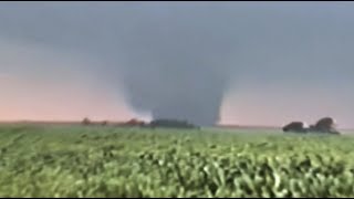 Jarrell Texas F5 Tornado 52797 Very Rare Footage AI Upscaled to 1080p60 [upl. by Berliner]