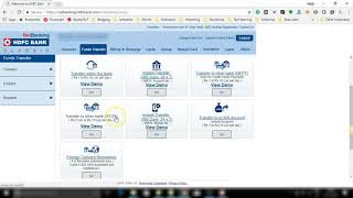 RTGS Transfer option in HDFC Netbanking [upl. by Garlan990]