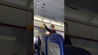 Safety demo Wizz Air Airbus A321 Karlsruhe  Skopje [upl. by Nihs78]