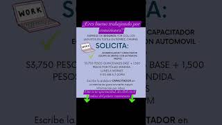 CAPACITADOR DE VENTAS EMPRESA DE SEGUROS EN TUXTLA GUTIERREZ 👇👇bolsadetrabajotuxtla [upl. by Barbara713]