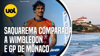 COMO SURFE EM SAQUAREMA FOI COMPARADO A ROLAND GARROS E GP DE MÃ”NACO [upl. by Korwun]