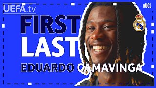 FIRST  LAST with REAL MADRID midfielder EDUARDO CAMAVINGA [upl. by Ttergram747]