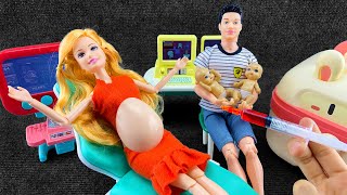 Satisfying Unboxing Doctor Pregnant Women Cute Baby Ambulance Toys Collection ASMR  Tiny Toys Life [upl. by Graniela]