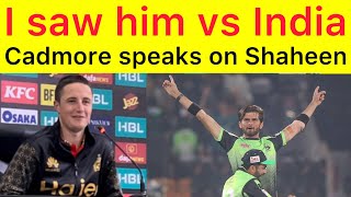 Shaheen is world class  Tom cadmore press conference after heavy defeat vs Lahore Qalandars [upl. by Ahslek]