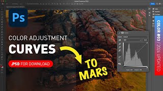 Curves Adjustment Layer  PSD File Demonstrated Photoshop Color for Beginners [upl. by Oidualc]