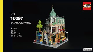 LEGO 10297 Boutique Hotel relaxing speed build [upl. by Hardej]