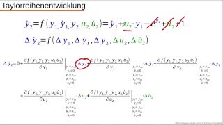 Dynamische Systeme  Teil 43  Linearisierung von DifferentialgleichungsSystemen MIMOSystem [upl. by Yacov]