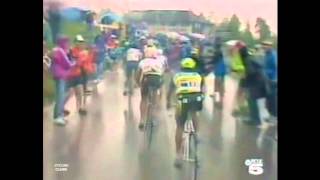 Giro dItalia 1993  Passo Pordoi  Passo di Campolongo [upl. by Elletsyrk760]