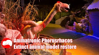 Ice Age Animatronic Phorusrhacos  Extinct Animal Model [upl. by Dibri435]