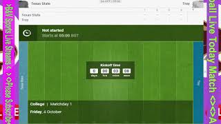 🔴LIVE  Troy vs Texas State  NCAAF Collage Football 2024 Live Match Today [upl. by Aynik]