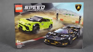 LEGO SPEED CHAMPIONS 76899  LAMBORGHINI URUS I LAMBORGHINI HURACAN  RECENZJA [upl. by Herrle438]