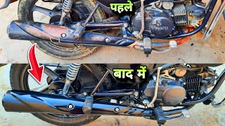 Motorcycle Super Splendor Spray Paint At  Bike Spray Painting  Qamar Bike Restoration  QBR [upl. by Lohse803]