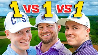 Frankie vs Riggs vs Francis  Stroke Play at Dye Fore [upl. by Kcirdled]