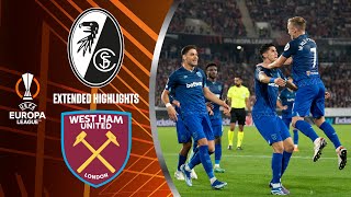 Freiburg vs West Ham Extended Highlights  UEL Group Stage MD 2  CBS Sports Golazo  Europe [upl. by Dier]