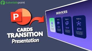 Creative Cards Transition Effect in PowerPoint Presentation powerpoint [upl. by Hadwin]