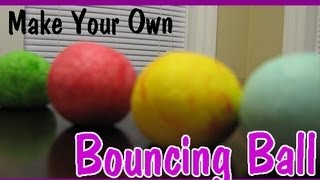 HOW TO MAKE A BOUNCY BALL Easy Kids Science Experiments [upl. by Ole]