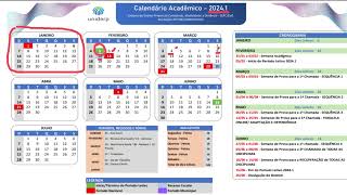 Calendário acadêmico da Unopar  Anhanguera  Uniderp 20241 [upl. by Llenram]