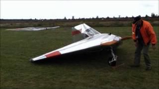 Verhees Delta a FAST tiny homebuilt airplane [upl. by Vorster605]