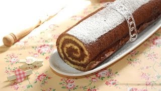 Rotolo bicolore alla nutella  Le ricette di DELIZIEePASTICCi [upl. by Avahc]