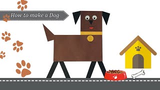 Basic Shaped Dog🐕 Dog Making  Learn how to use Basic shapes to make a Dog [upl. by Atinad]