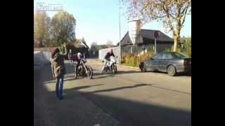 Harley Davidson Chopper vs Sport Bike Race [upl. by Irrem]