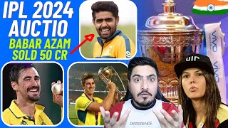 Most Expensive Player in IPL 2024 Auction Starc Pat Cummins  Babar Azam Sold in 50 CR [upl. by Ethelda]