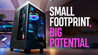 The Thermaltake Tower 100 Mini  First Look amp Overview [upl. by Christabella]