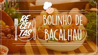 Bolinho de bacalhau — Receitas TudoGostoso [upl. by Adnirol]