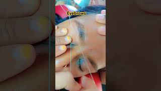 Eyebrow Threading Tutorial for Beginners eyebrows eyebrowshapetrending shorts eyebrowthreading [upl. by Mellisa853]