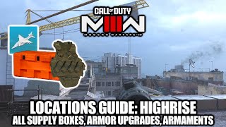 COD Modern Warfare 3  Highrise Locations All Weapons Items Armor Upgrades amp Armaments [upl. by Rothenberg]