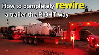 How to completely rewire a trailer the RIGHT way [upl. by Esinahs]