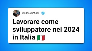 Cosa studiare per trovare LAVORO come SVILUPPATORE nel 2024 in ITALIA [upl. by Anelah]