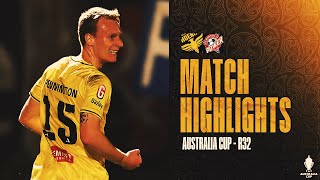 Match Highlights  Peninsula Power vs Wellington Phoenix  Australia Cup R32 [upl. by Garrard]