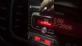 Ford Sony DAB radio code [upl. by Onek]