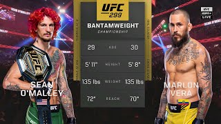 UFC 299 Sean OMalley vs Marlon Vera 2 Full Fight [upl. by Ona]