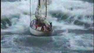 Stormy weather  sailboat in distress at sea [upl. by Idaf]