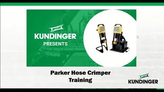 Kundinger Presents Parker hose crimper training [upl. by Mastrianni]