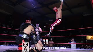 Sangre Azteca Yorvak y Abigor Vs Luka Caballero de Plata y Multifacético Jr con IWRG [upl. by Joub391]