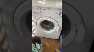 Holiday washer washing towels on cottens 40 old video [upl. by Hannasus455]