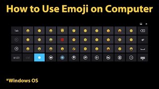 How to Use Emoji on Computer Windows 8 amp newer [upl. by Anikat]