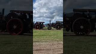 Double header 😍 steamengine tractionengine steam [upl. by Ixel729]