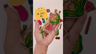 Make your own Stickers in ₹0 🤓🌈 Very Easy 😜 easy paper craft shorts [upl. by Ecinhoj]